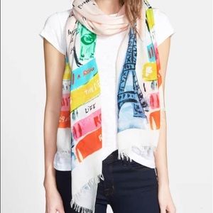'Bucket list' Kate Spade scarf